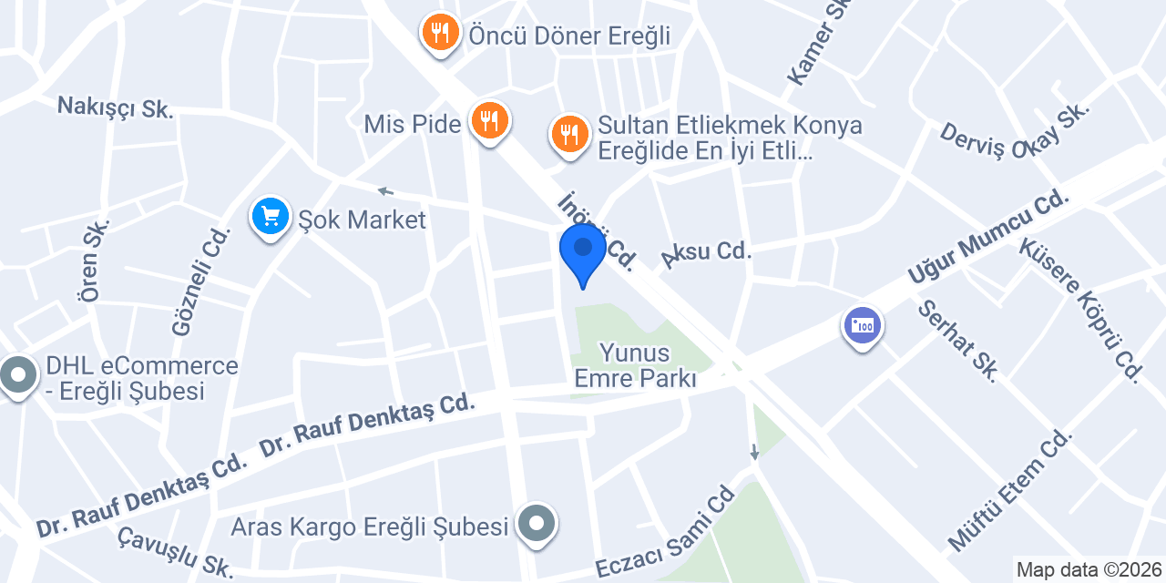 Anadolu Sigorta Ereğli Yetkili Acentesi konumu