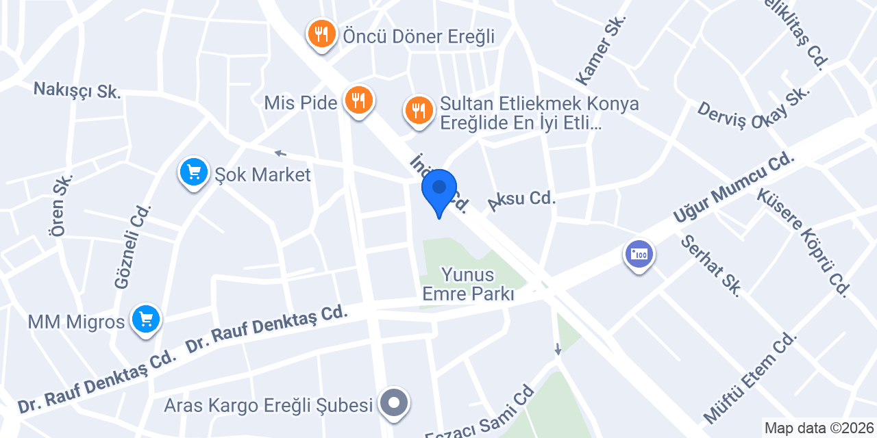 Özdemir Cep Hastanesi konumu