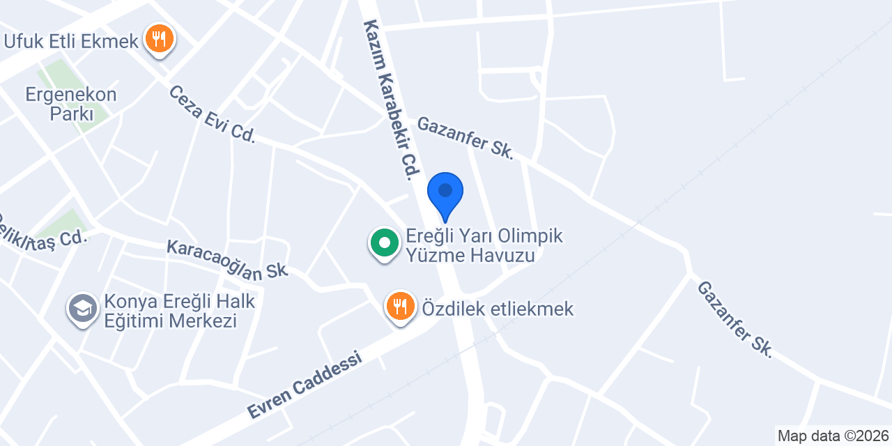 Konya Ereğli Balon Parti konumu