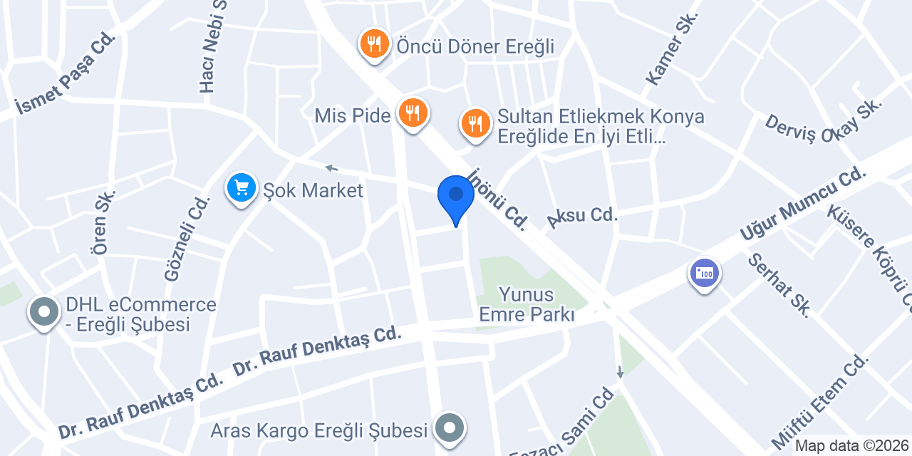 Dermopark Vip Ereğli konumu