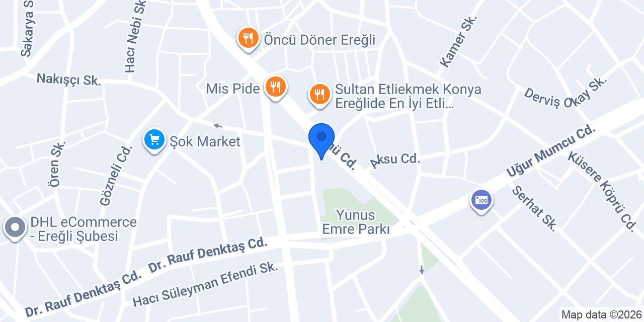 Modern Ereğli Sürücü Kursu konumu