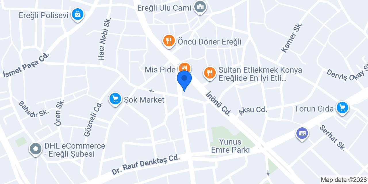 Lüks Ereğli Genel Müdürlük konumu