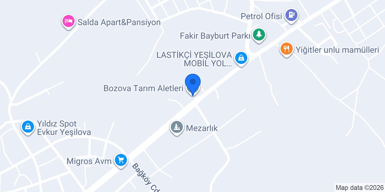 Bozova Tarım Aletleri konumu