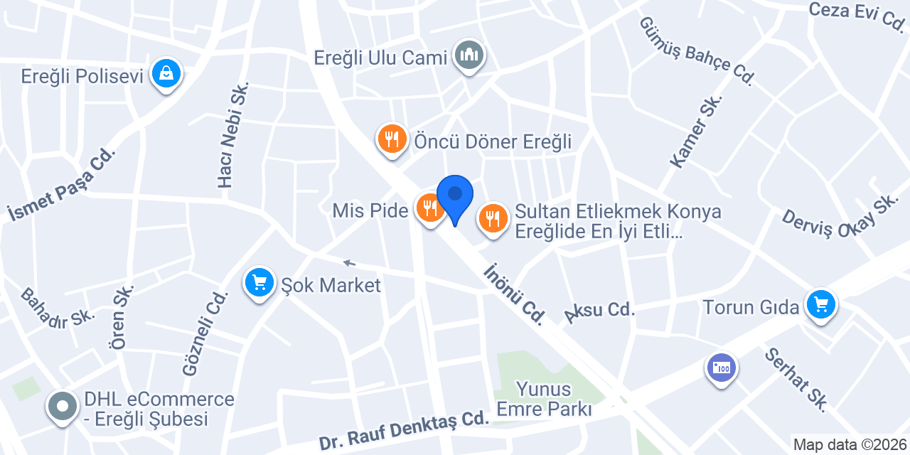 Şekerbank Ereğli konumu