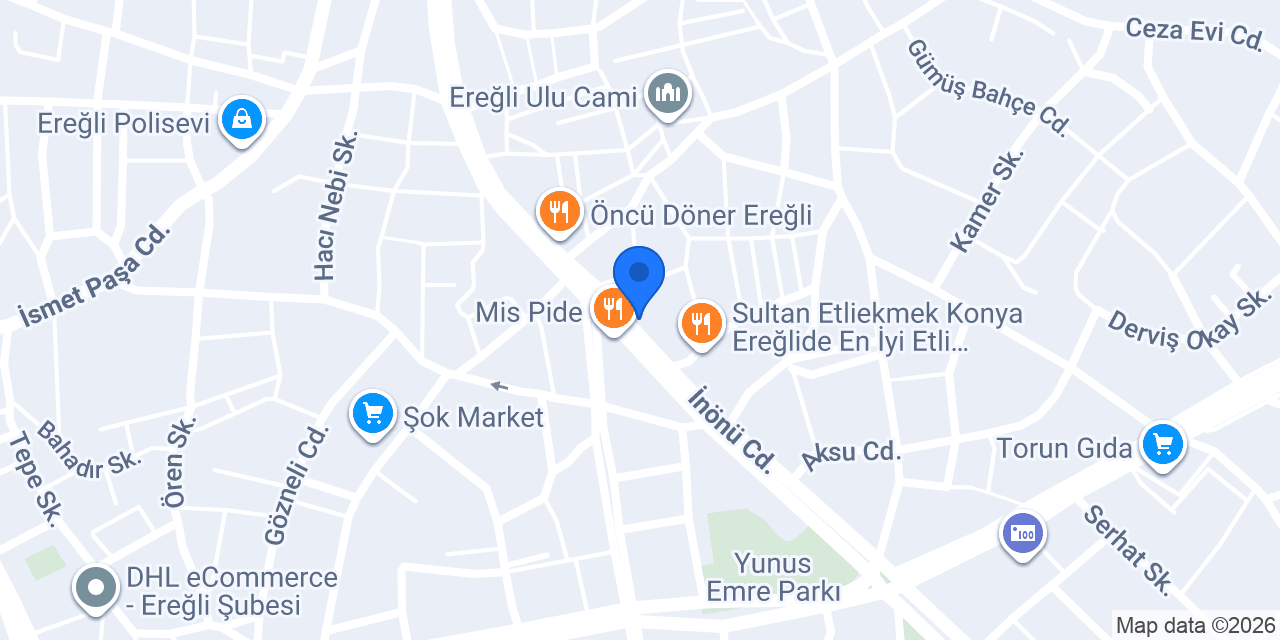 Garanti BBVA Ereğli Şubesi konumu