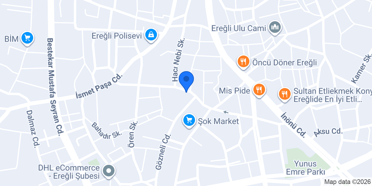 ERSEL SÜRÜCÜ KURSU konumu