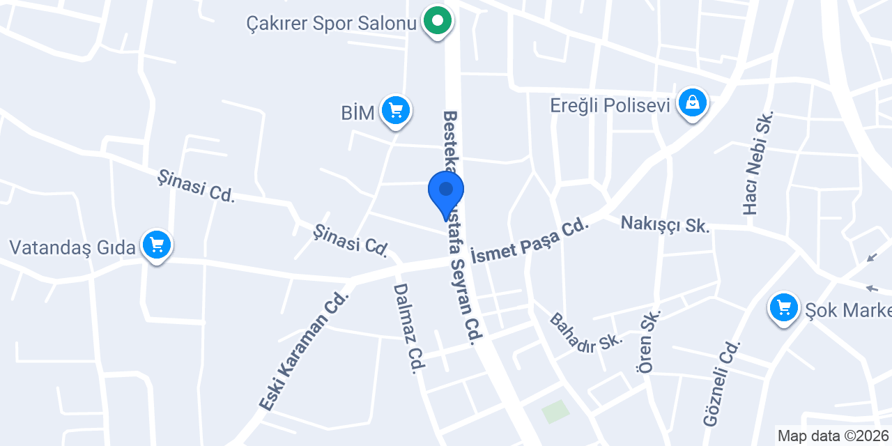 Perdeci Mustafa Ereğli konumu
