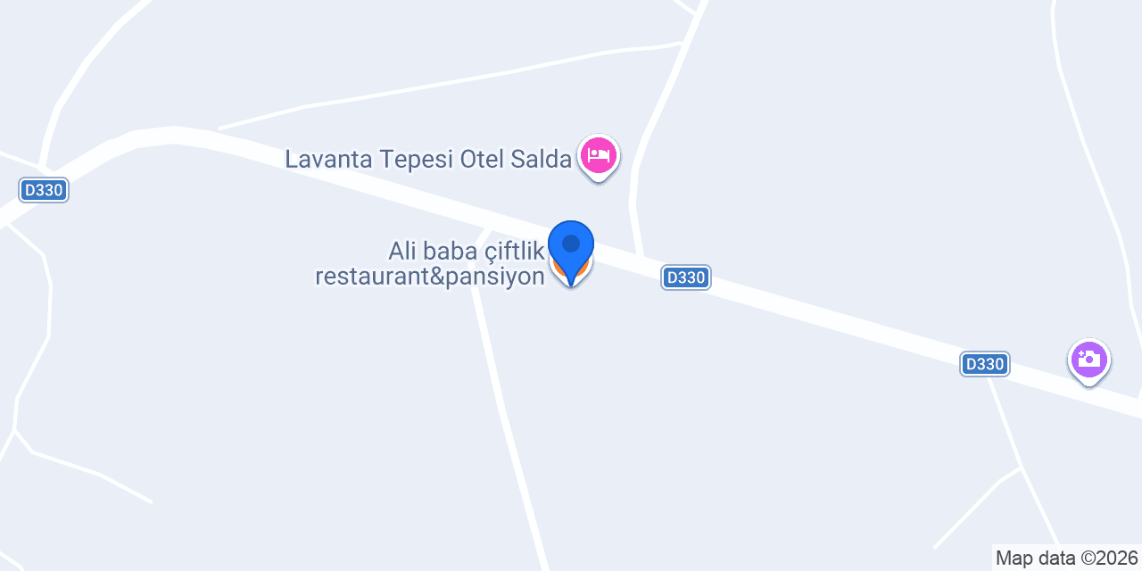 Ali baba çiftlik restaurant&pansiyon konumu