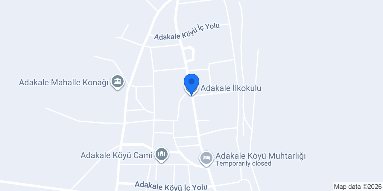 Adakale İlkokulu konumu