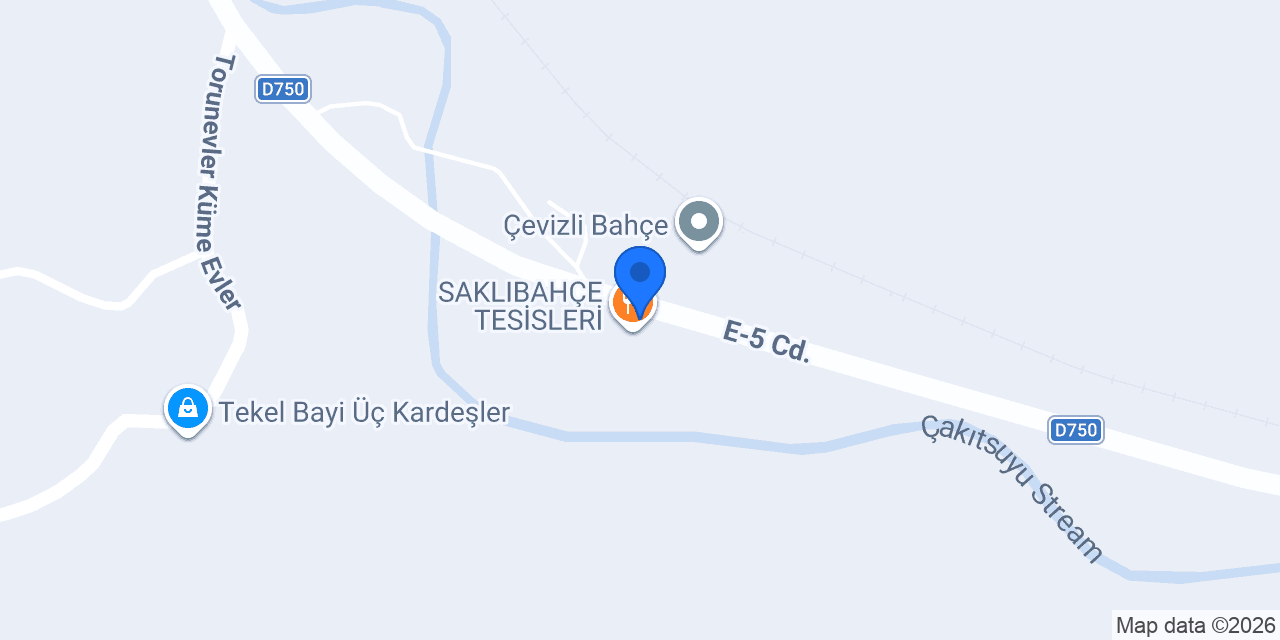 Saklibahce Motel konumu