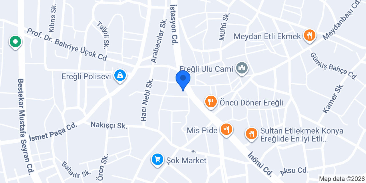Maydonoz Döner Konya Ereğli konumu