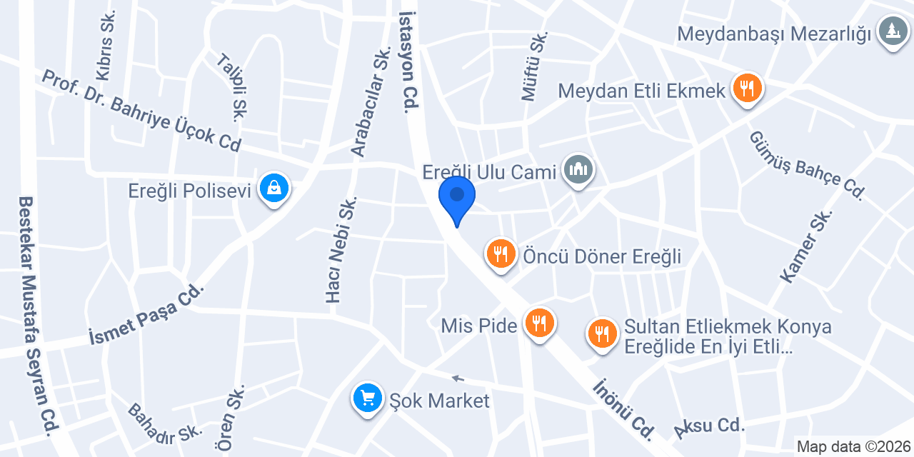 KONYA Ereğli kaplan taksi konumu