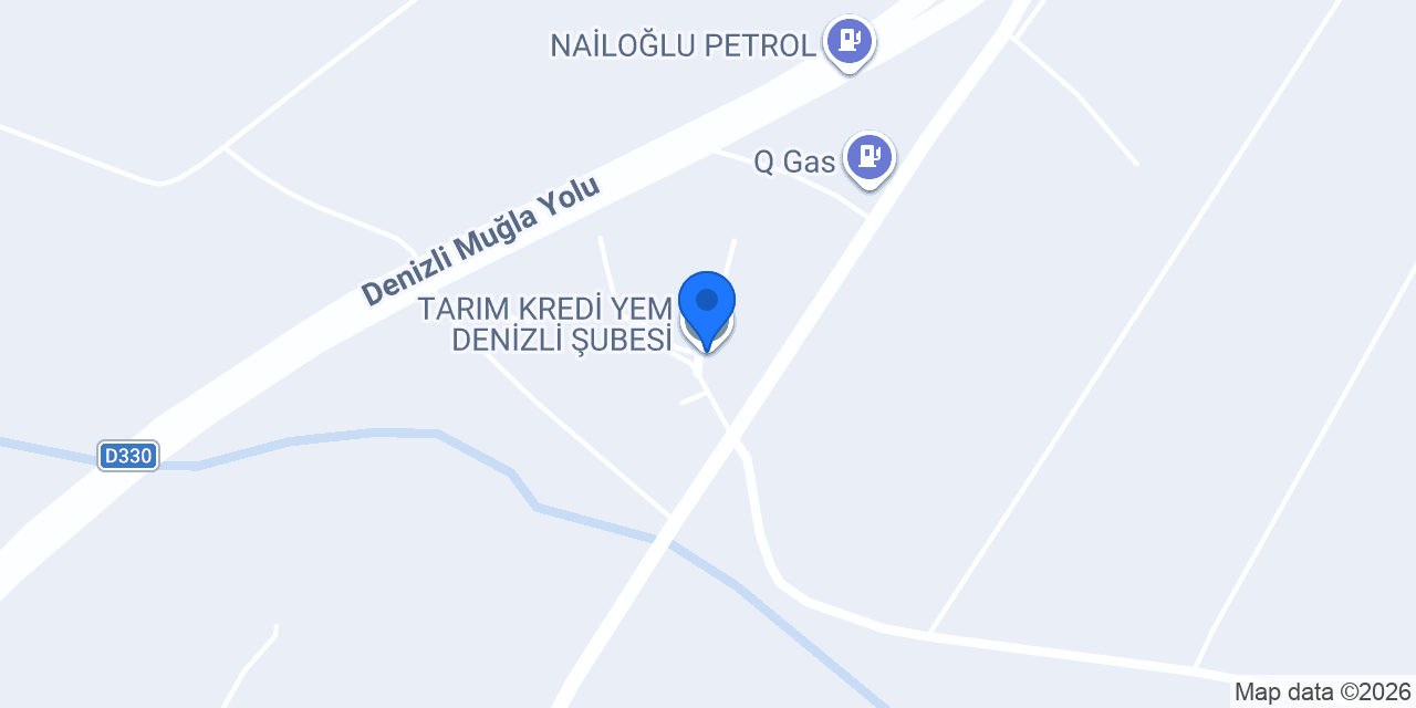 TARIM KREDİ YEM DENİZLİ ŞUBESİ konumu