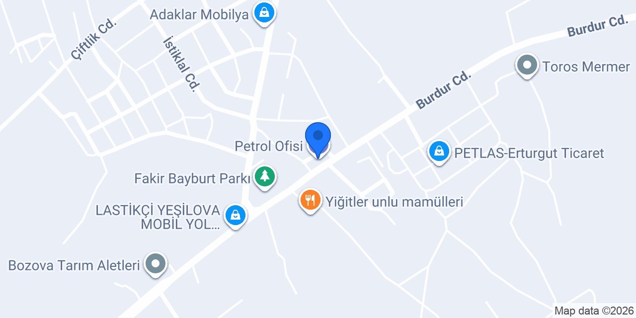 Petrol Ofisi konumu