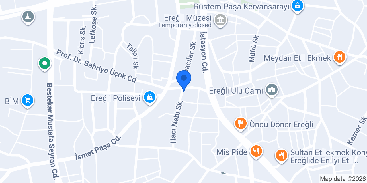 Ünlüler Yapı Market konumu