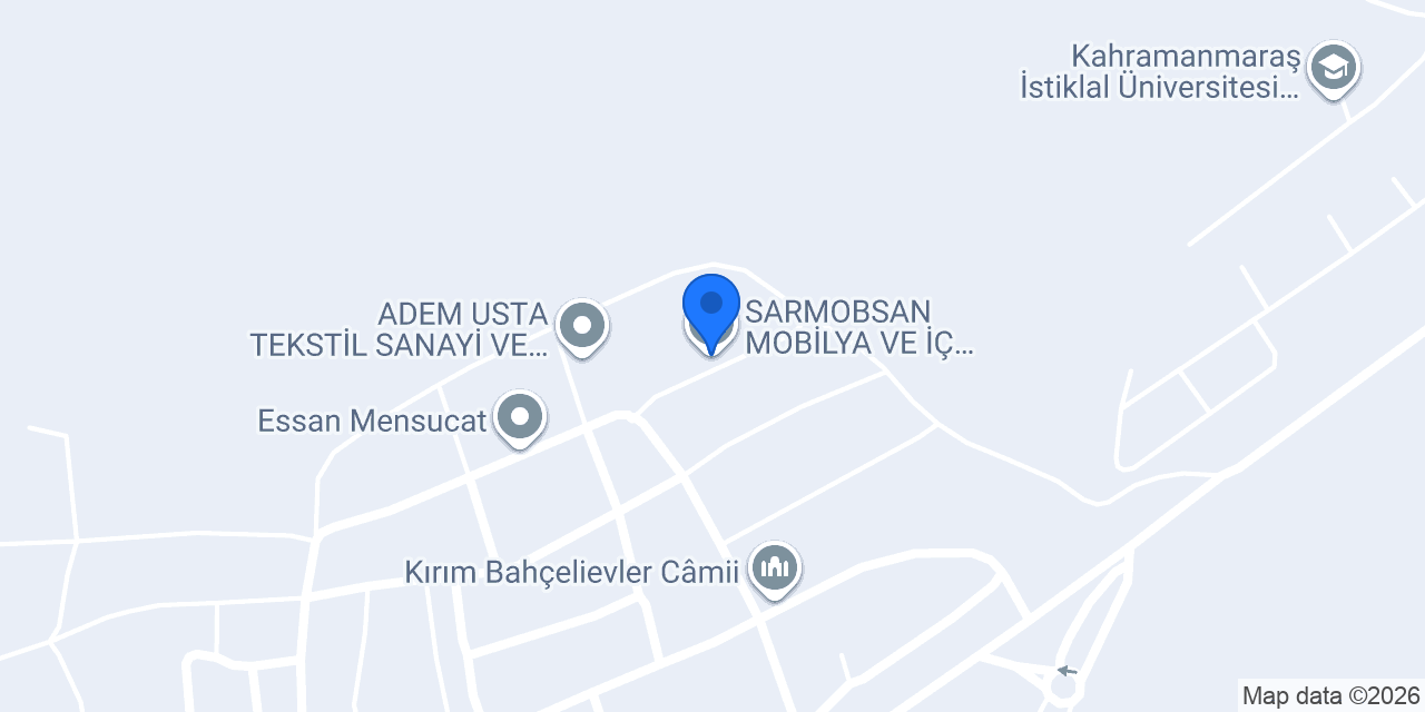 SARMOBSAN MOBİLYA VE İÇ DEKORASYON konumu