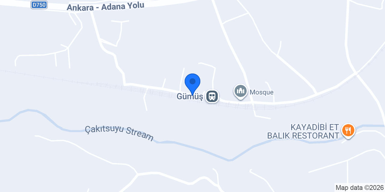 Gümüş Tren İstasyonu konumu