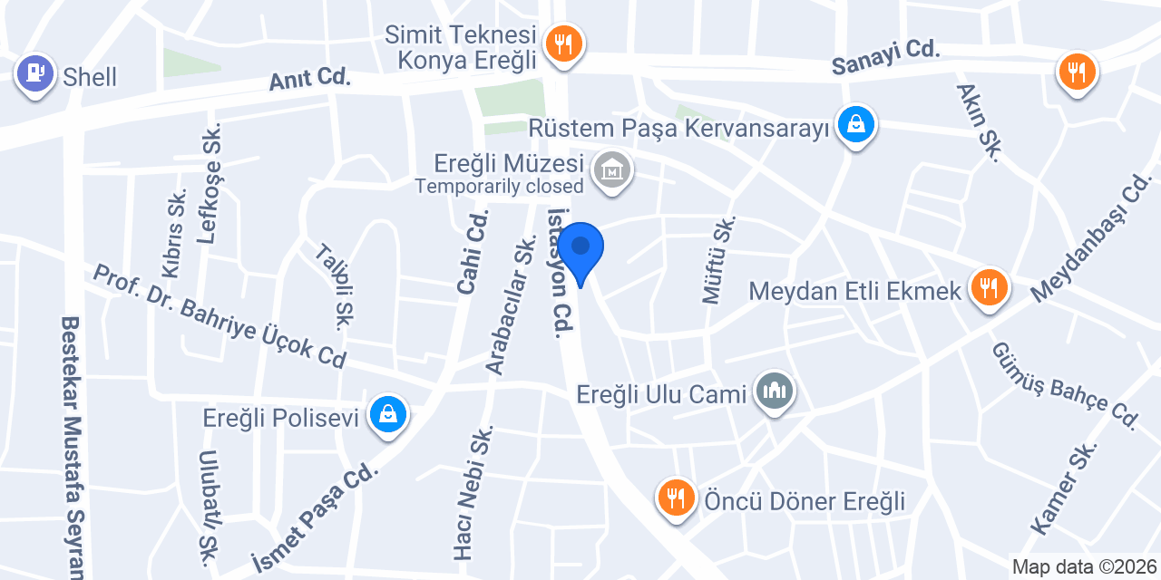 Tatlıcı Emin Usta konumu