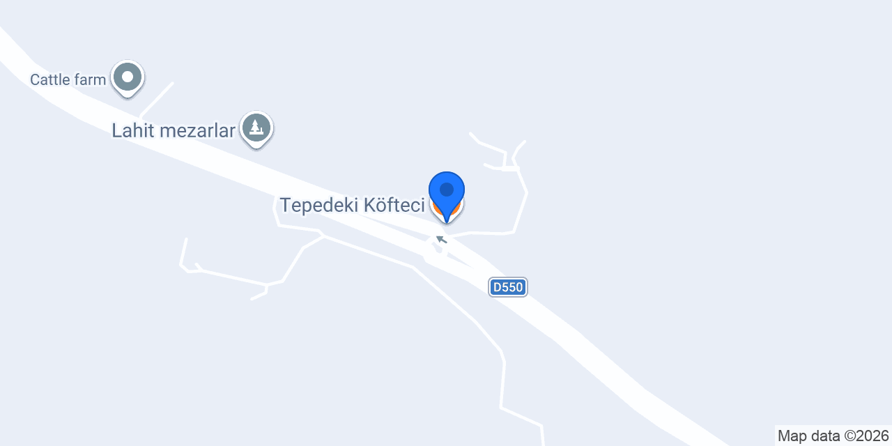 Tepedeki Köfteci konumu