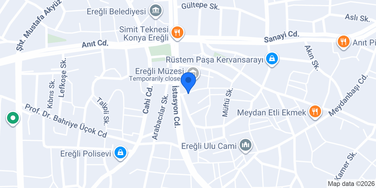 VakıfBank Konya Ereğli Şubesi konumu