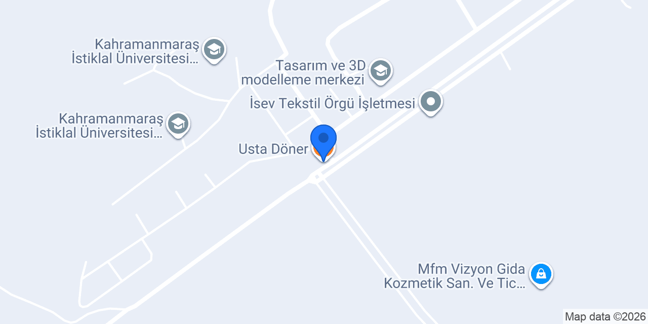 Usta Döner konumu