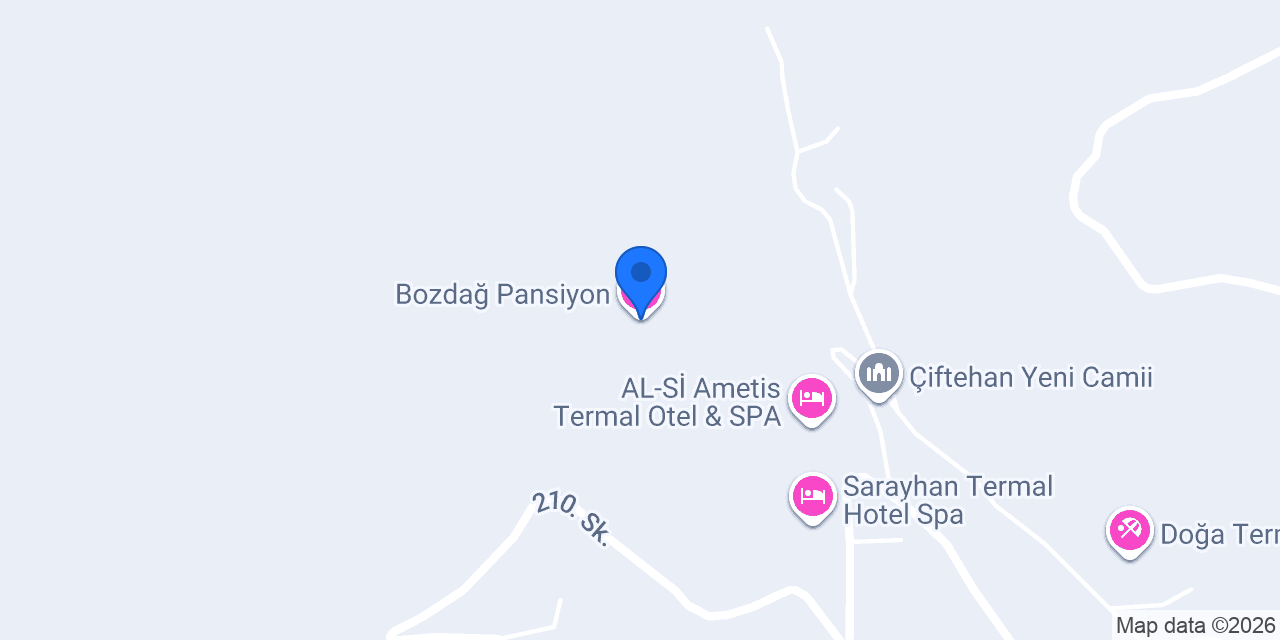 Bozdağ Pansiyon konumu