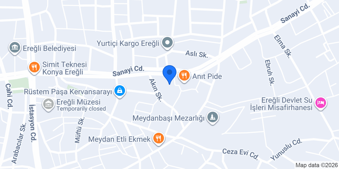 Ereğli Doğalgaz Tesisat konumu