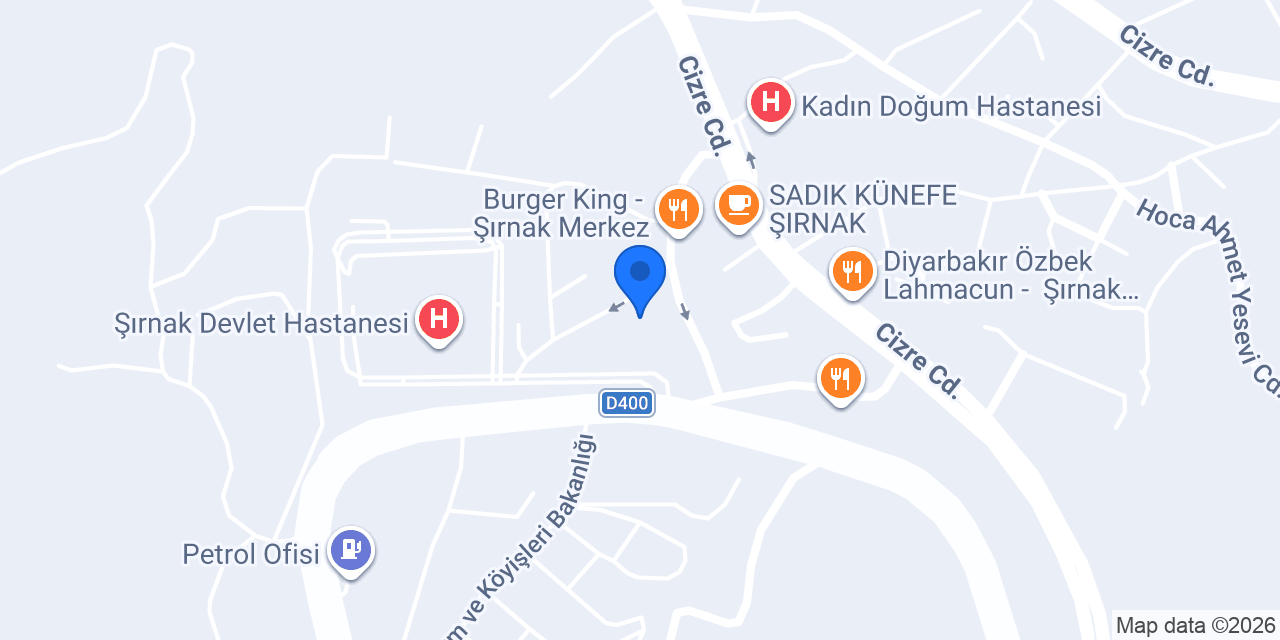 Şırnak Optik konumu