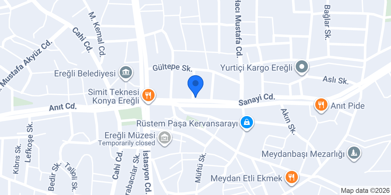 Ereğli 4. (Konya) Noterliği konumu