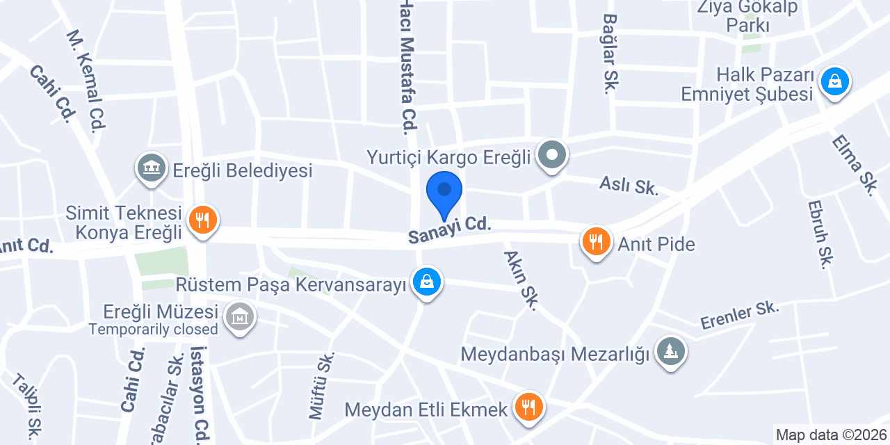 YEŞİLAY ELEKTRONİK KONYA EREĞLİ konumu