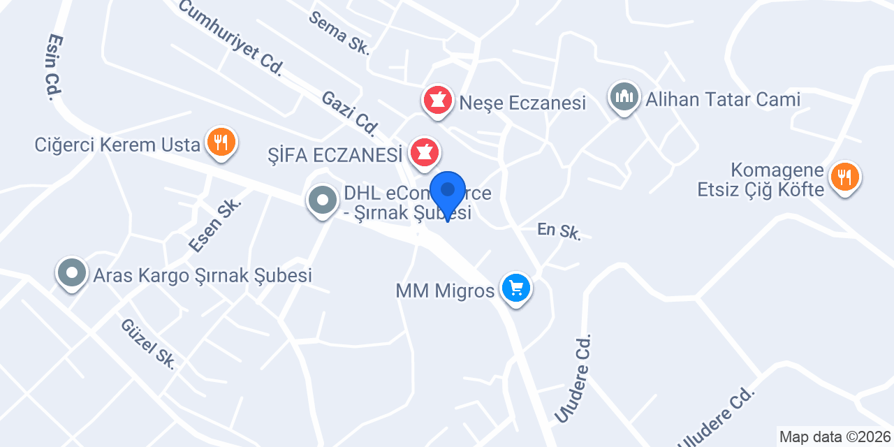 Şırnak Optik konumu