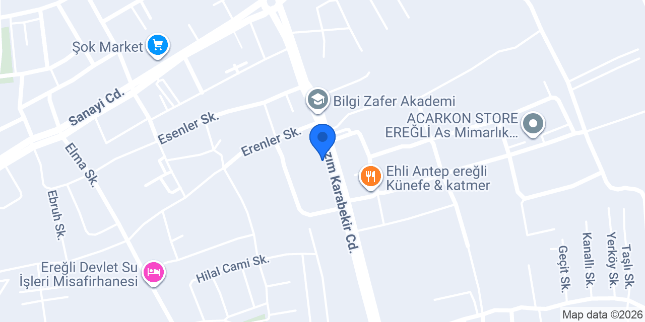 Er Edem Zafer Şubesi konumu