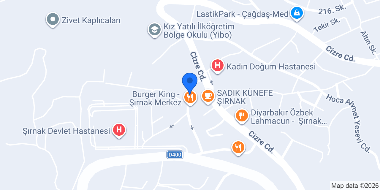 Baba Döner konumu