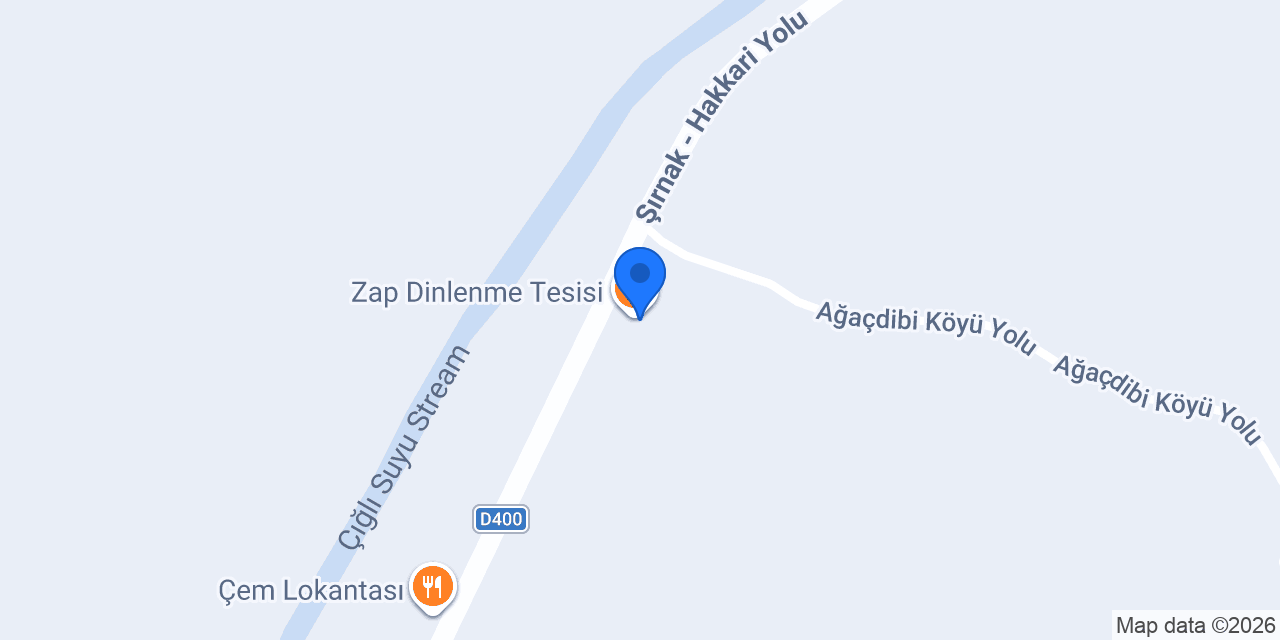 Zap Dinlenme Tesisi konumu