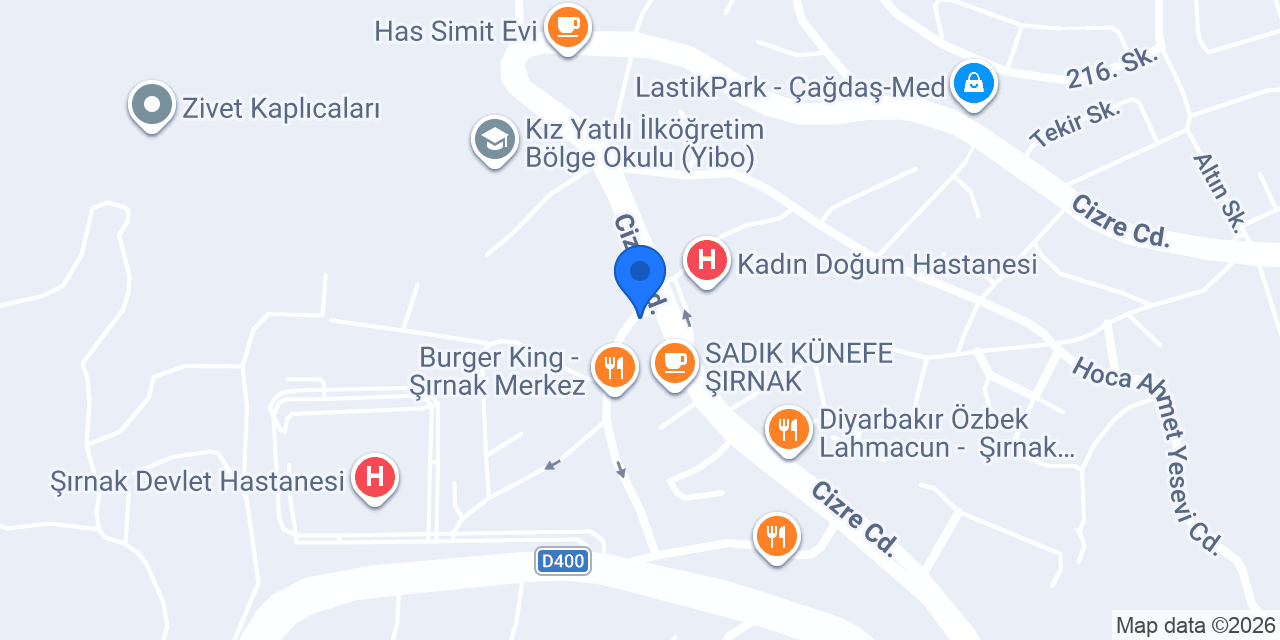 Pamuk Eczanesi konumu