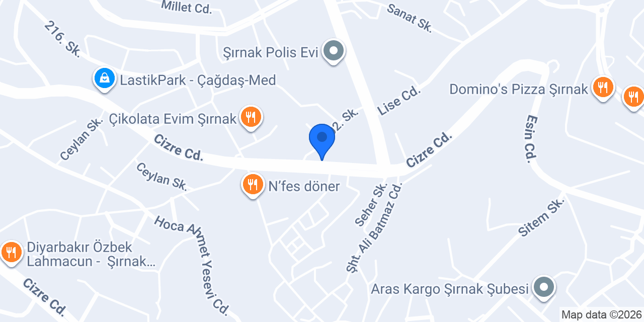 Sefine eczanesi konumu