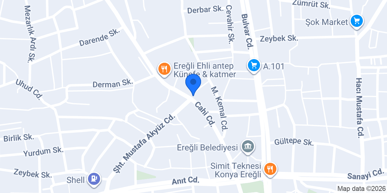Çoşkunoğlu İnşaat-Ereğli konumu