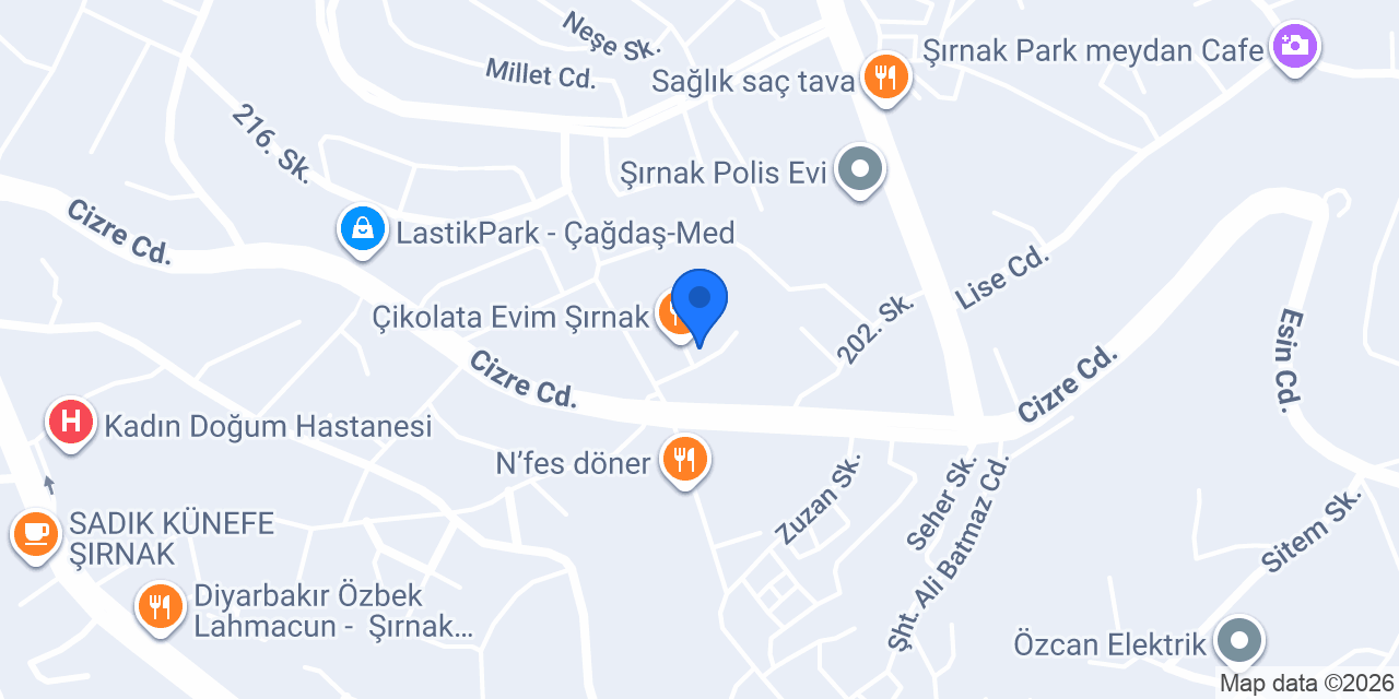 Zana Hair Studio konumu