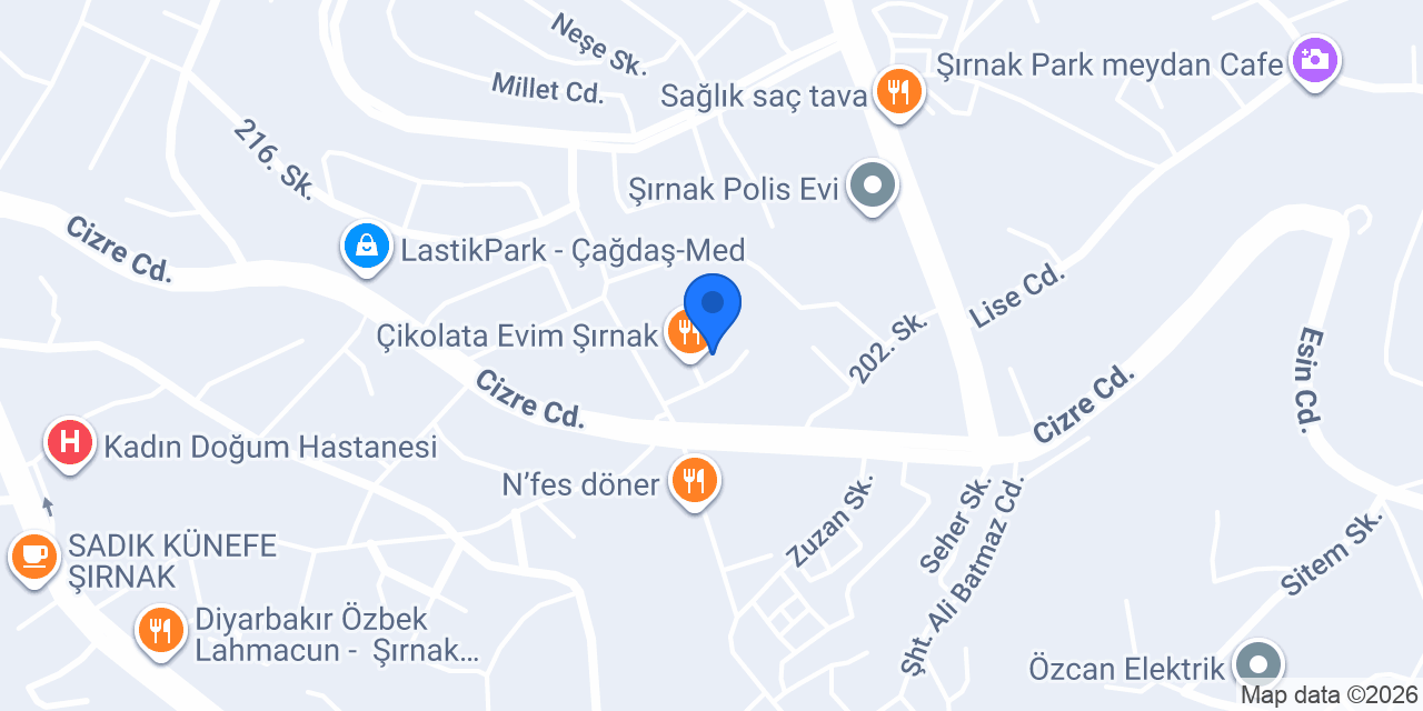 Yemek Sarayı konumu