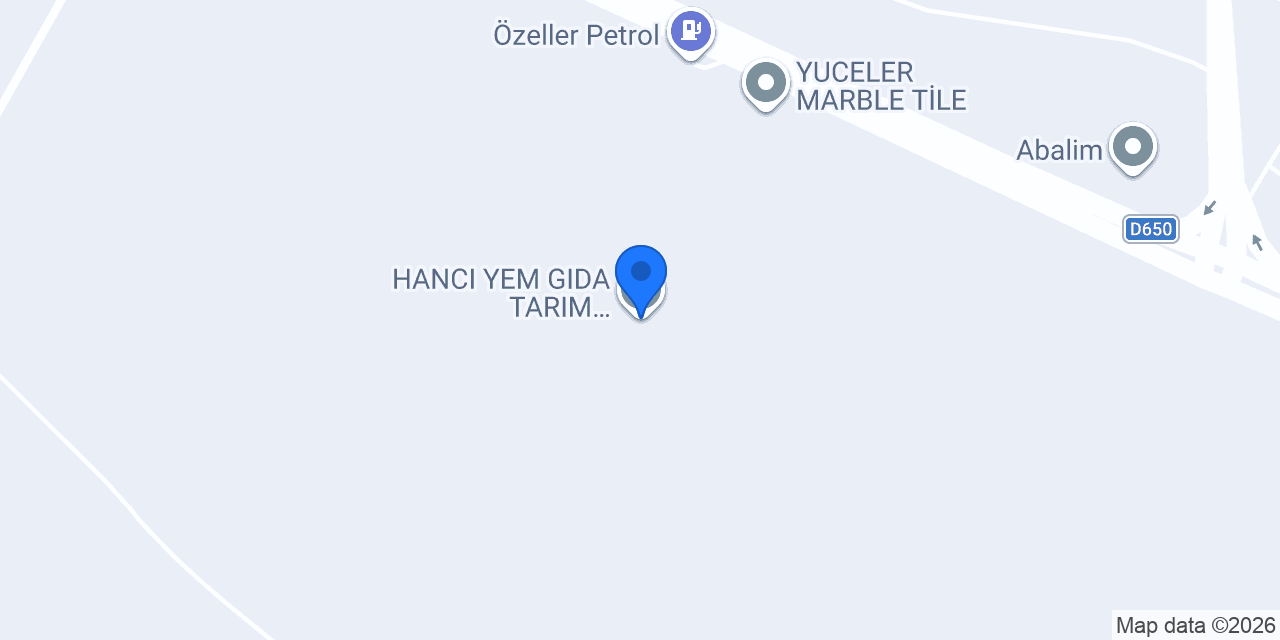 HANCI YEM GIDA TARIM HAYVANCILIK LTD ŞTİ. konumu