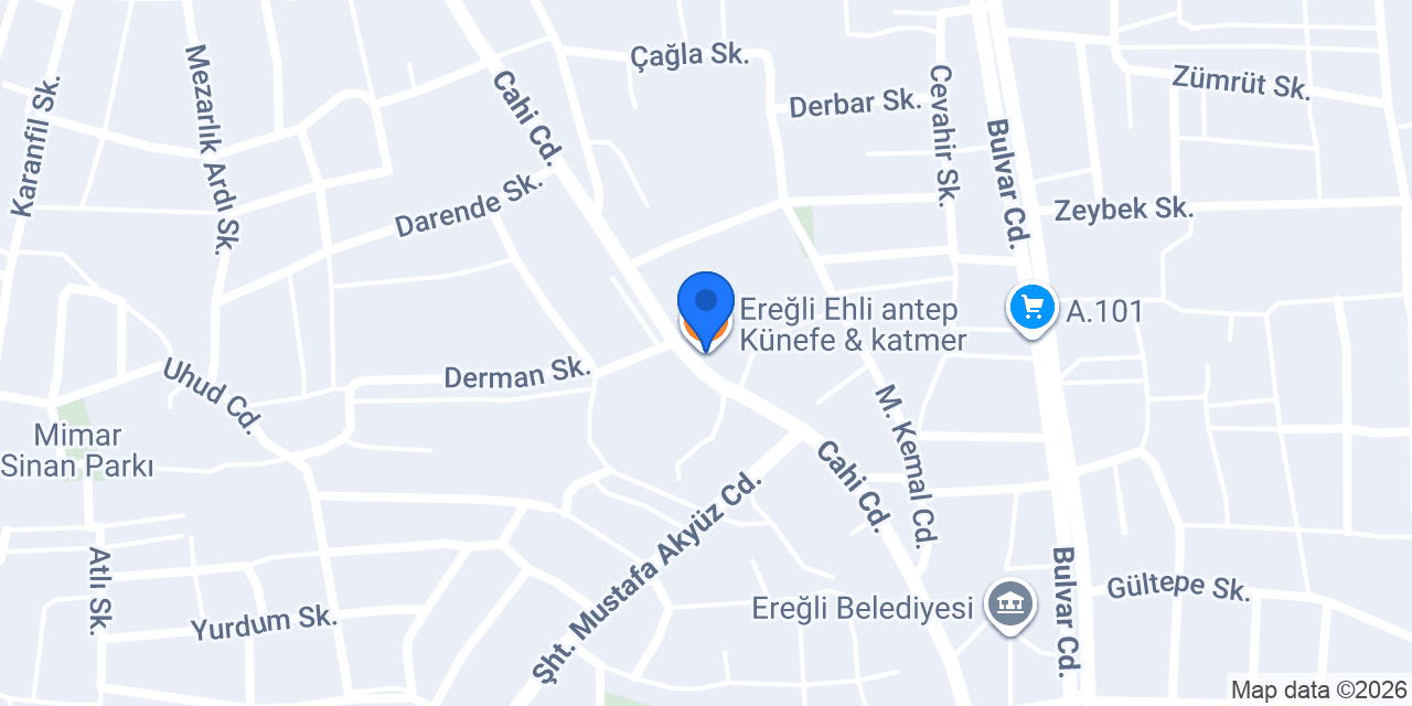 Ereğli Ehli antep Künefe & katmer konumu