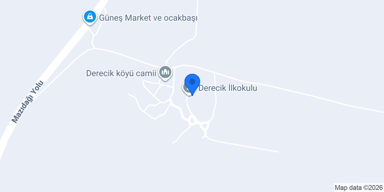 Derecik İlkokulu konumu