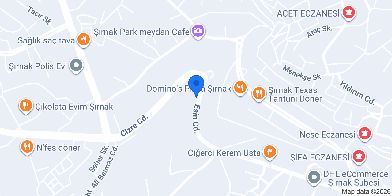 Şırnak 2.NOTER konumu