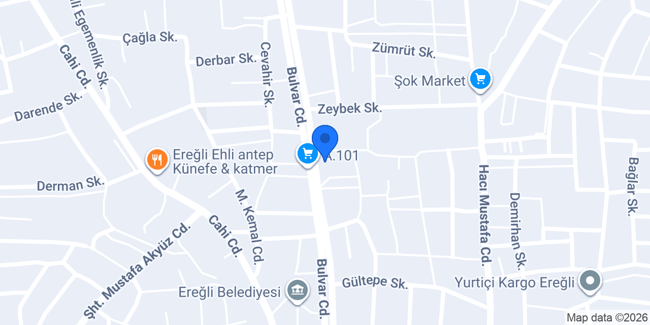 Modern Ereğli Psikoteknik Değerlendirme Merkezi konumu