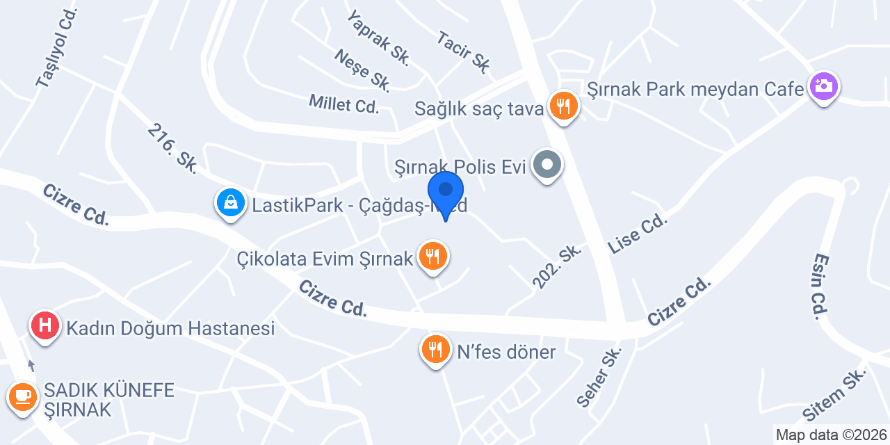 Cajun Corner Şırnak konumu