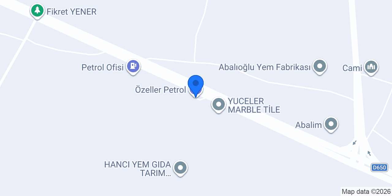 Özeller Petrol konumu