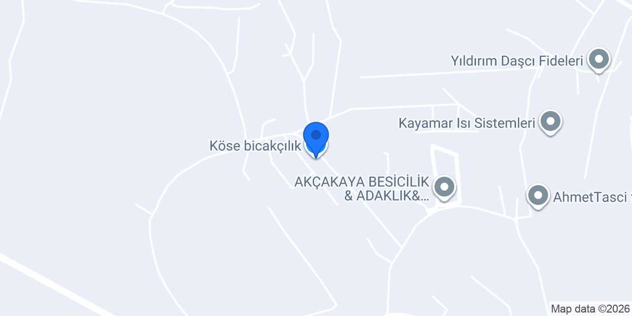 Köse bicakçılık konumu