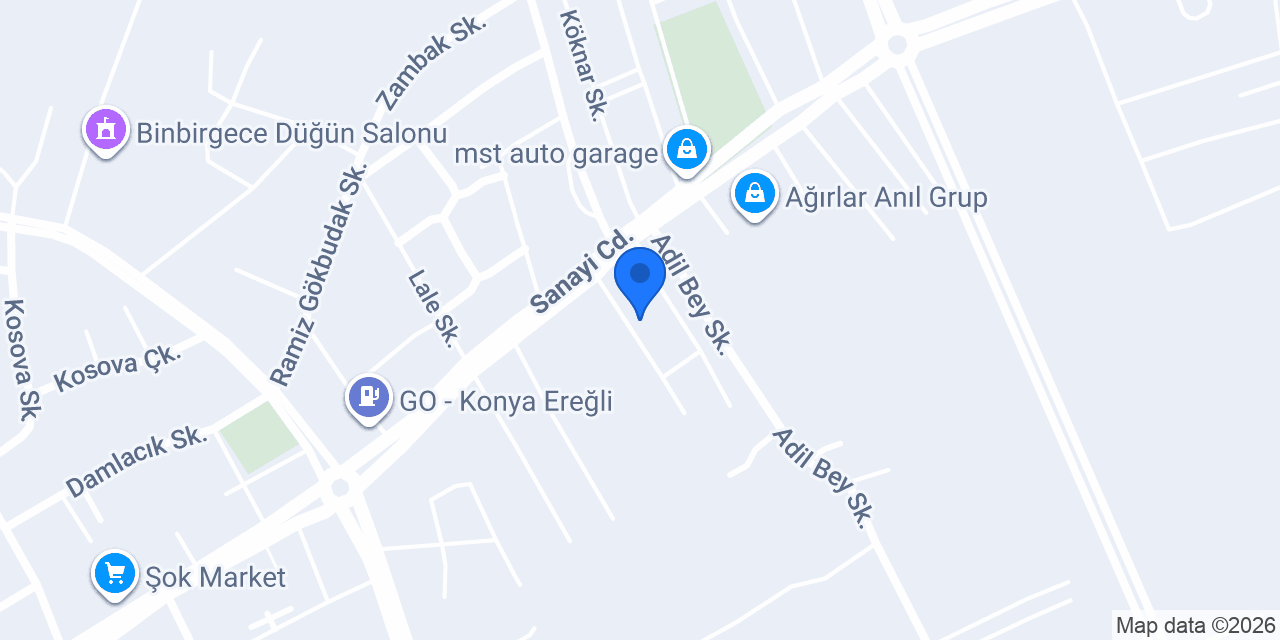 Menderes Otomotiv konumu