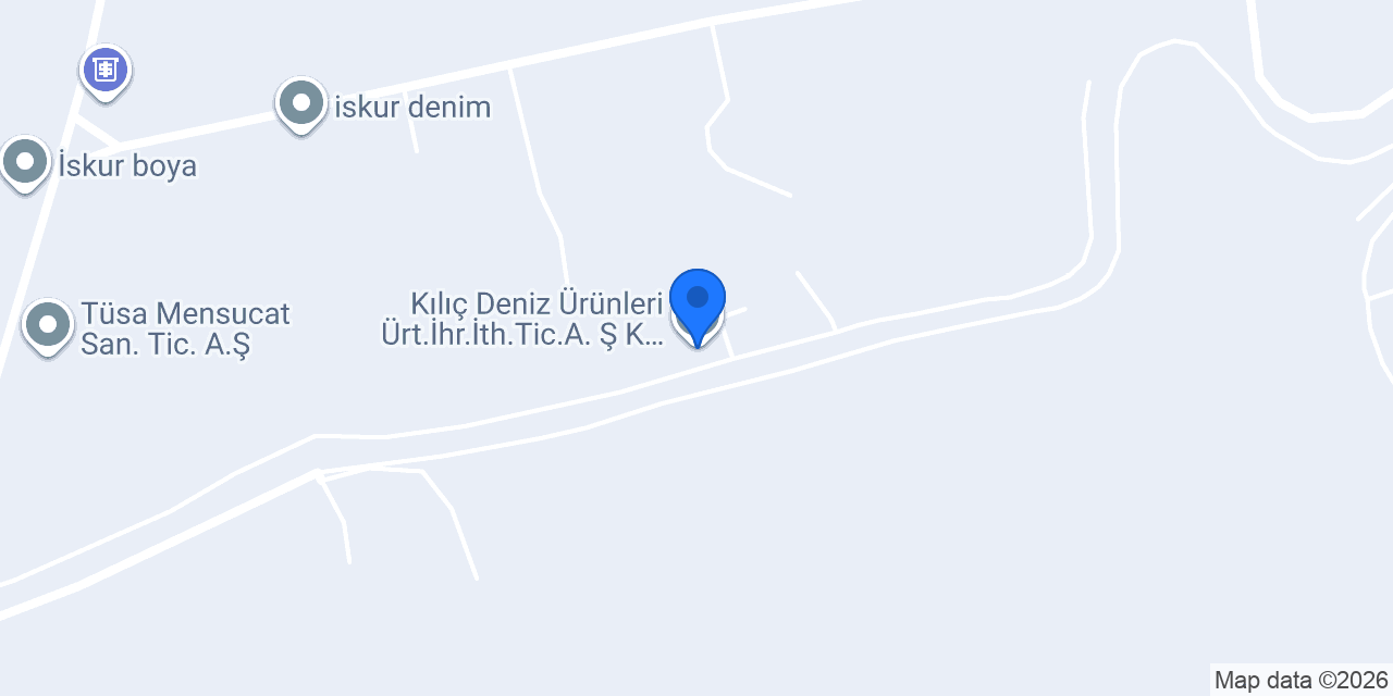 Kılıç Deniz Ürünleri Ürt.İhr.İth.Tic.A.Ş K.maraş Şubesi konumu