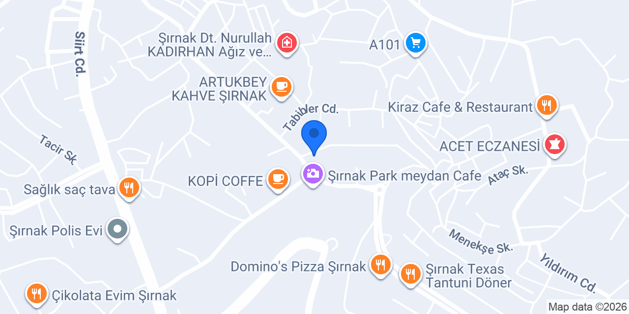 Hayat eczanesi konumu